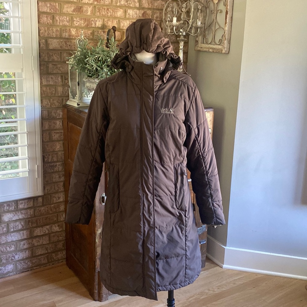 JACK WOLFSKIN STORMLOCK MICROGUARD HOODED WINTER JACKET COAT SMALL